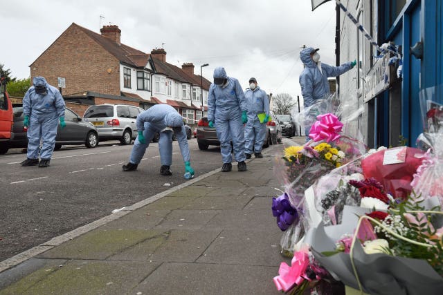 The scene of one attack in Tottenham last week (Victoria Jones/PA)