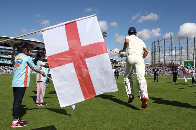 Cook was given a guard of honour as he walked to the crease at The Oval