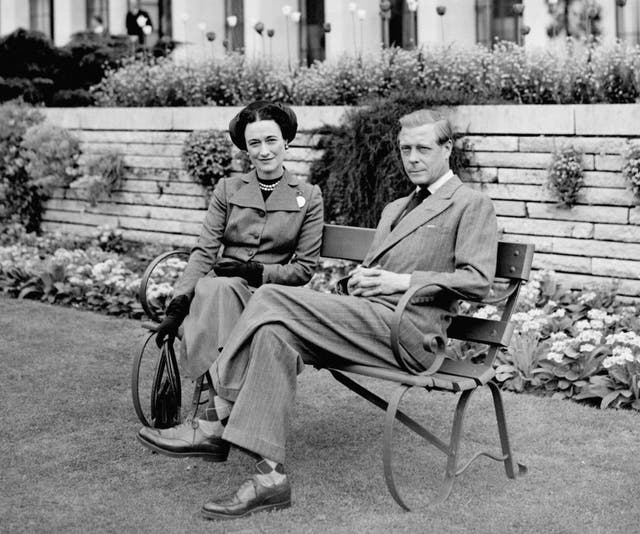 The Duke & Duchess of Windsor in the grounds of Charters in Sunninghill, Berkshire (Archive/PA)