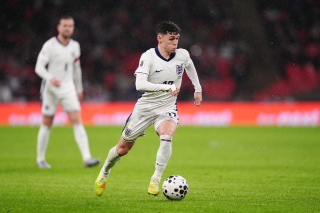 England’s Phil Foden in action