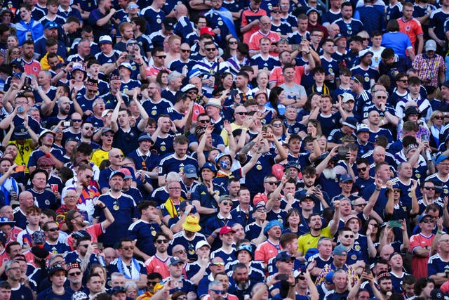 Mr Trump made reference to Scotland fans descending on Boston during the World Cup