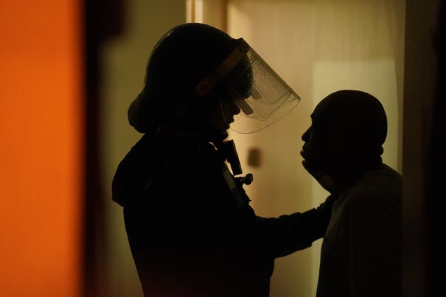 Police drugs raid in Islington