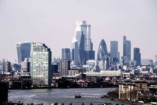 The City of London skyline (Ian West/PA)