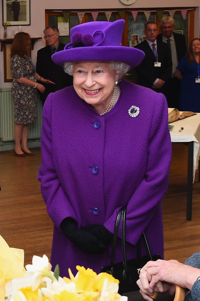The Queen during a visit to the King George VI Day Centre (Eamonn McCormack/PA)