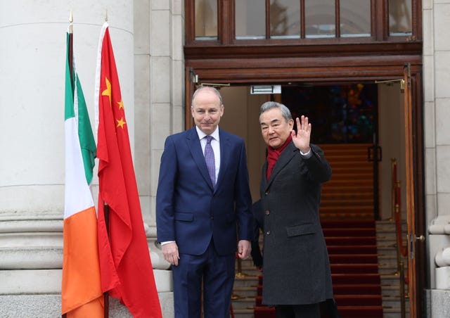 Taoiseach Micheal Martin meets Chinese Foreign Minister Wang Yi
