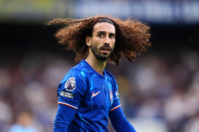 Chelsea's Marc Cucurella during the Premier League game against Manchester City