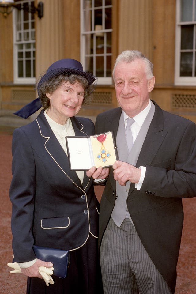 Moncrieff was joined by his wife Maggie as he was awarded his OBE at Buckingham Palace