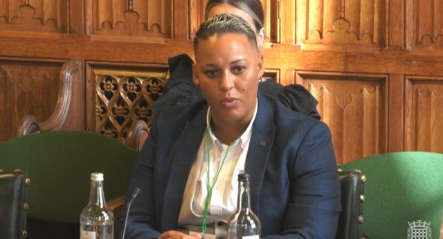 Lianne Sanderson says she can receive hundreds of abusive messages every time she appears on television or radio 