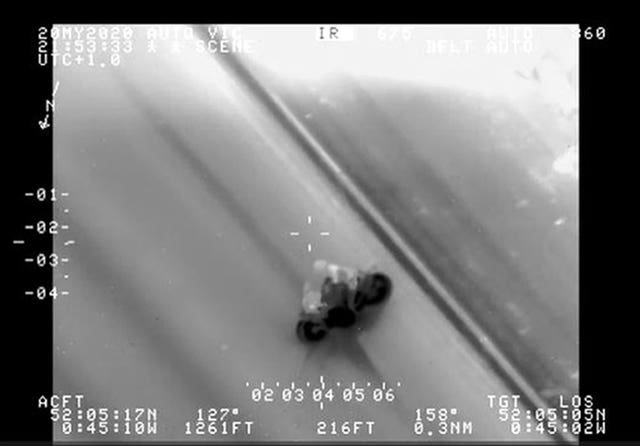 Screengrab from police helicopter footage issued by the Metropolitan Police of Marian Vasilica Dragoi during a police chase on May 20 2020
