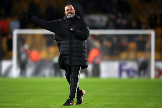 Wolves boss Nuno Espirito Santo was a happy man after another fine win