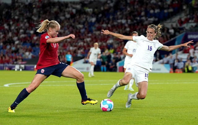 Scott in action during England's quarter-final victory over Spain (Gareth Fuller/PA).