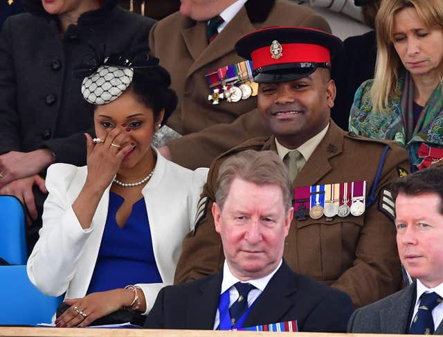 Johnson Beharry and his wife