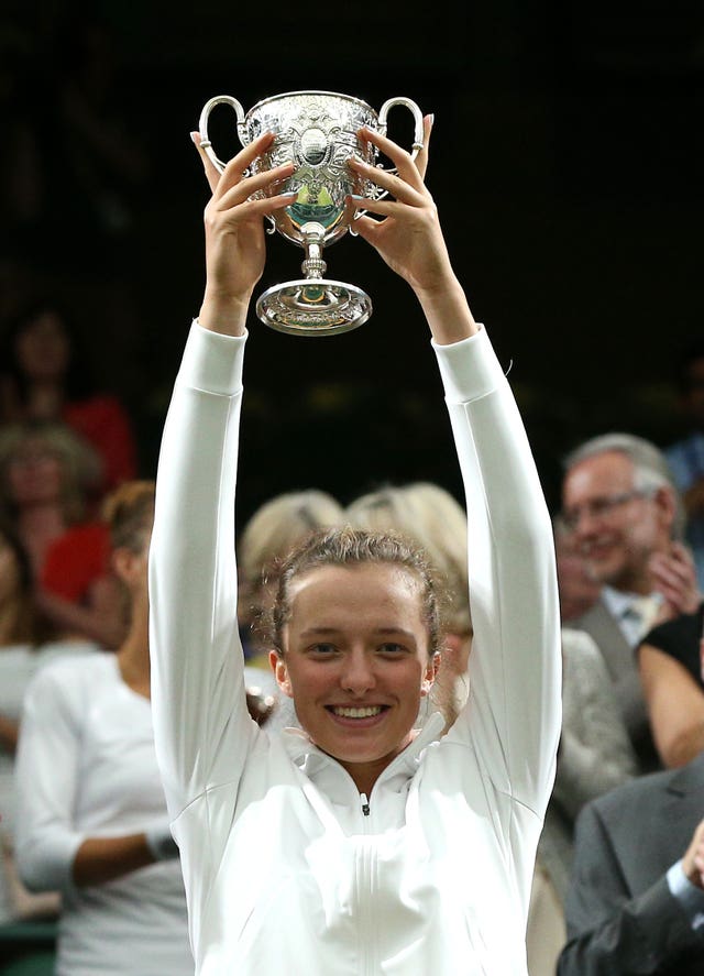 Iga Swiatek is a former Wimbledon junior champion