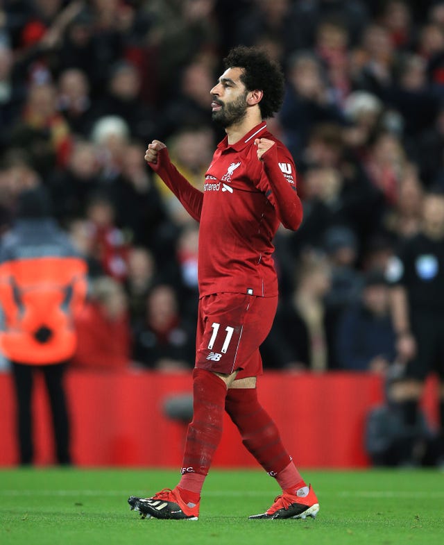 Mohamed Salah has scored seven goals in his last six appearances in all competitions