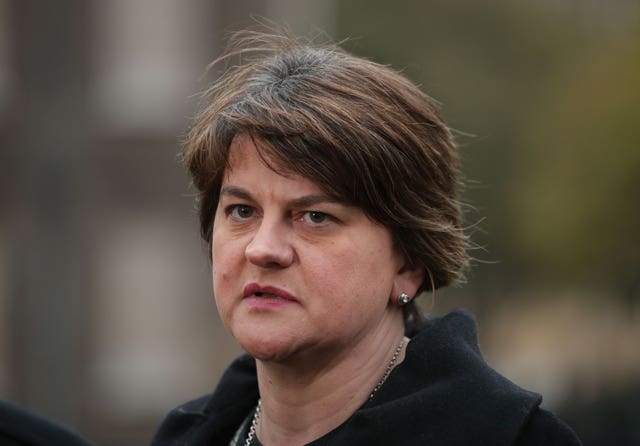 DUP leader Arlene Foster said abortion was a devolved issue for the Northern Ireland Assembly to debate and decide (Yui MOk/PA)