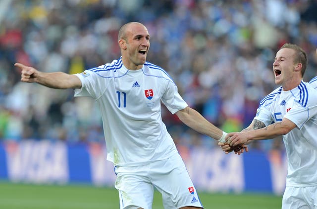 Robert Vittek helped Slovakia claim a memorable victory over Italy in 2010
