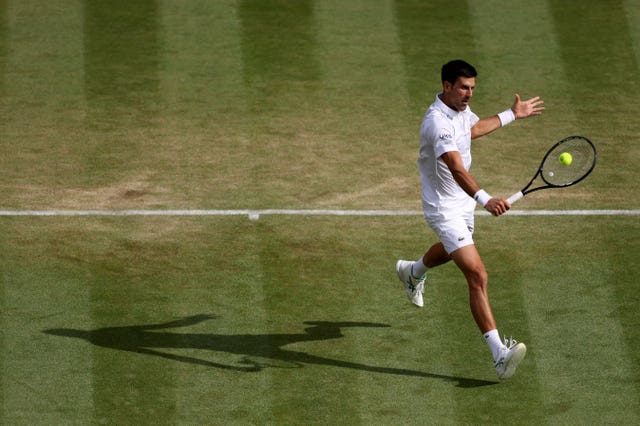 Novak Djokovic took the opening set