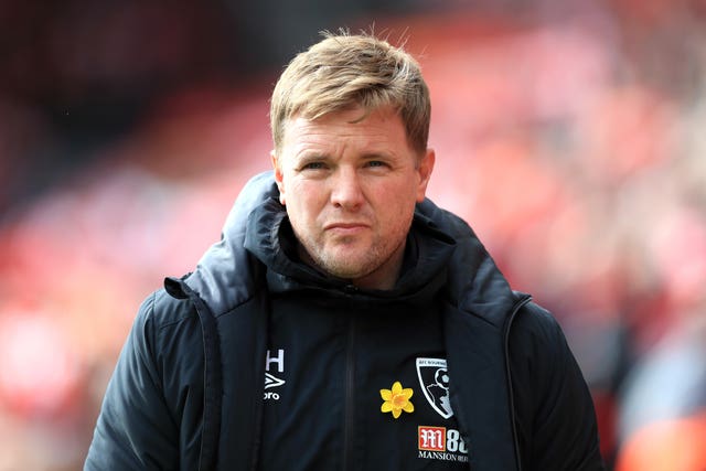 Eddie Howe during his time in charge of Bournemouth