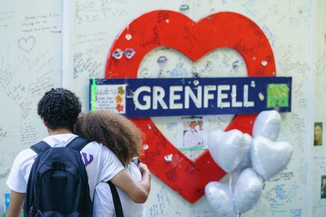 Grenfell remembrance ceremony