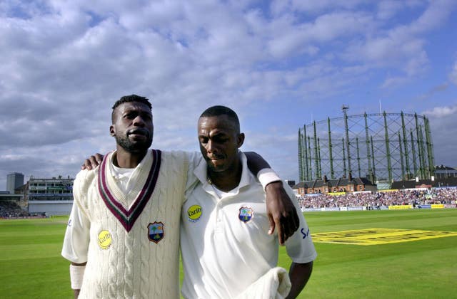 Brothers in arms Curtly Ambrose (left) and Courtney Walsh (right). (Rebecca Naden/PA)