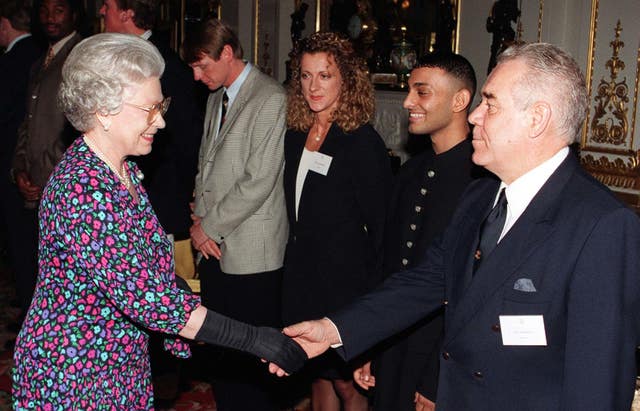 Mr Bullimore met The Queen at Buckingham Palace after his amazing rescue (John Stillwell/PA)