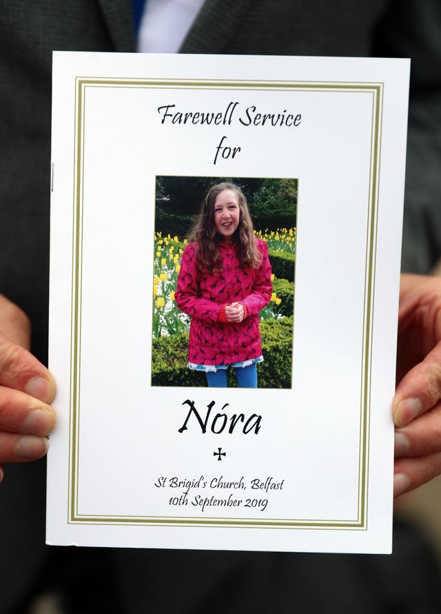 Nora Quoirin funeral