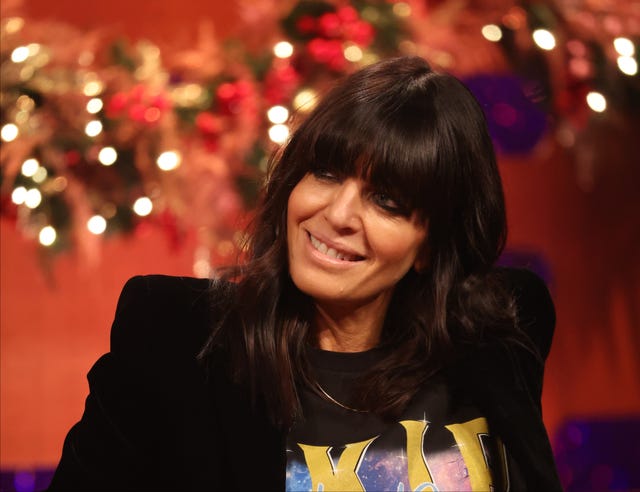 Claudia Winkleman in a black top