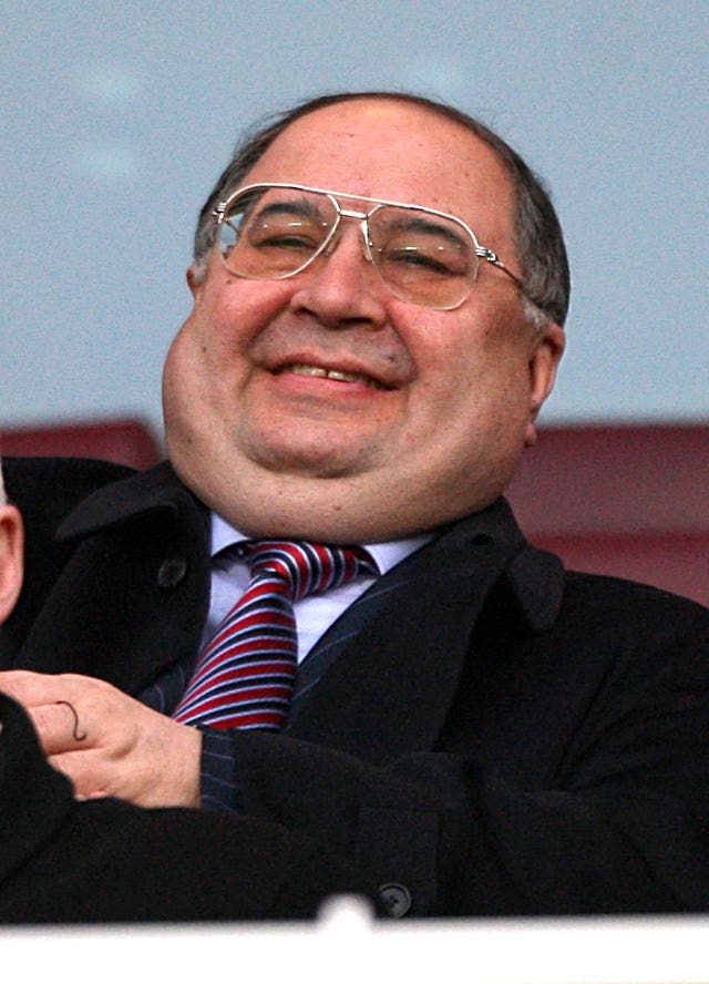 Alisher Usmanov is one of the latest oligarchs to be put on the sanctions list (Nick Potts/PA)