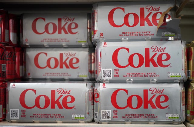 Cans of Diet Coke