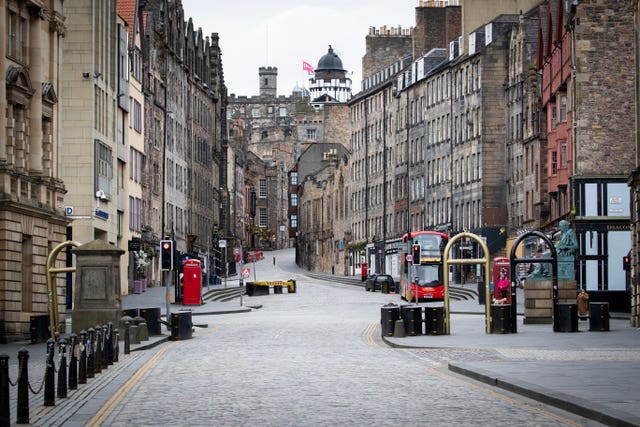 Edinburgh’s Royal Mile (Jane Barlow/PA)