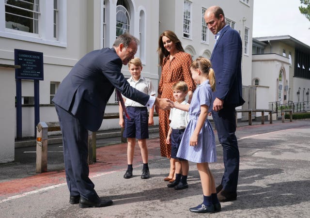 Royals first day at new school