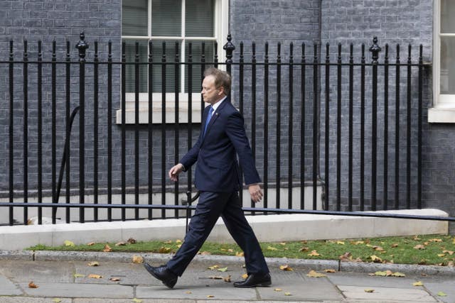 Grant Shapps arrives at 10 Downing Street after the resignation of home secretary Suella Braverman