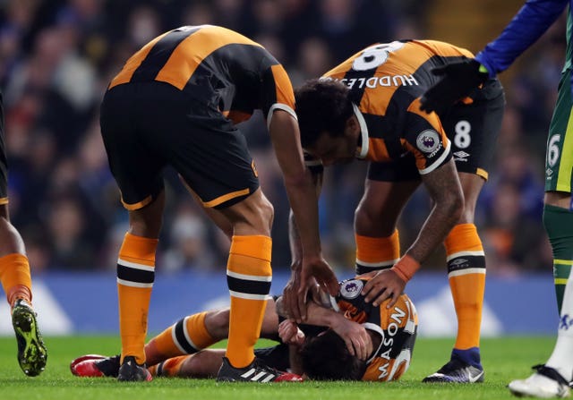 Ryan Mason's playing career was ended by a fractured skull 