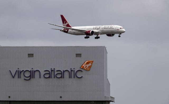 A Virgin Atlantic plane  