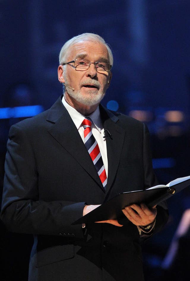 Ian McElhinney delivering a reading during Titanic A Commemoration In Music And Film 