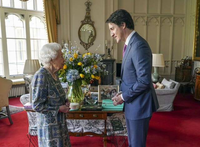 Queen and Trudeau