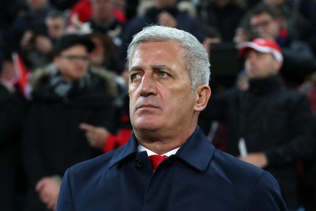 Vladimir Petkovic wants Switzerland to finish top of the group (Niall Carson/PA)