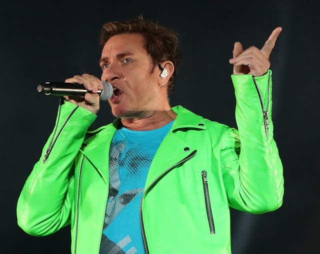 Simon Le Bon as Duran Duran headline the main stage during day three of the Electric Picnic festival in Stradbally, County Laois