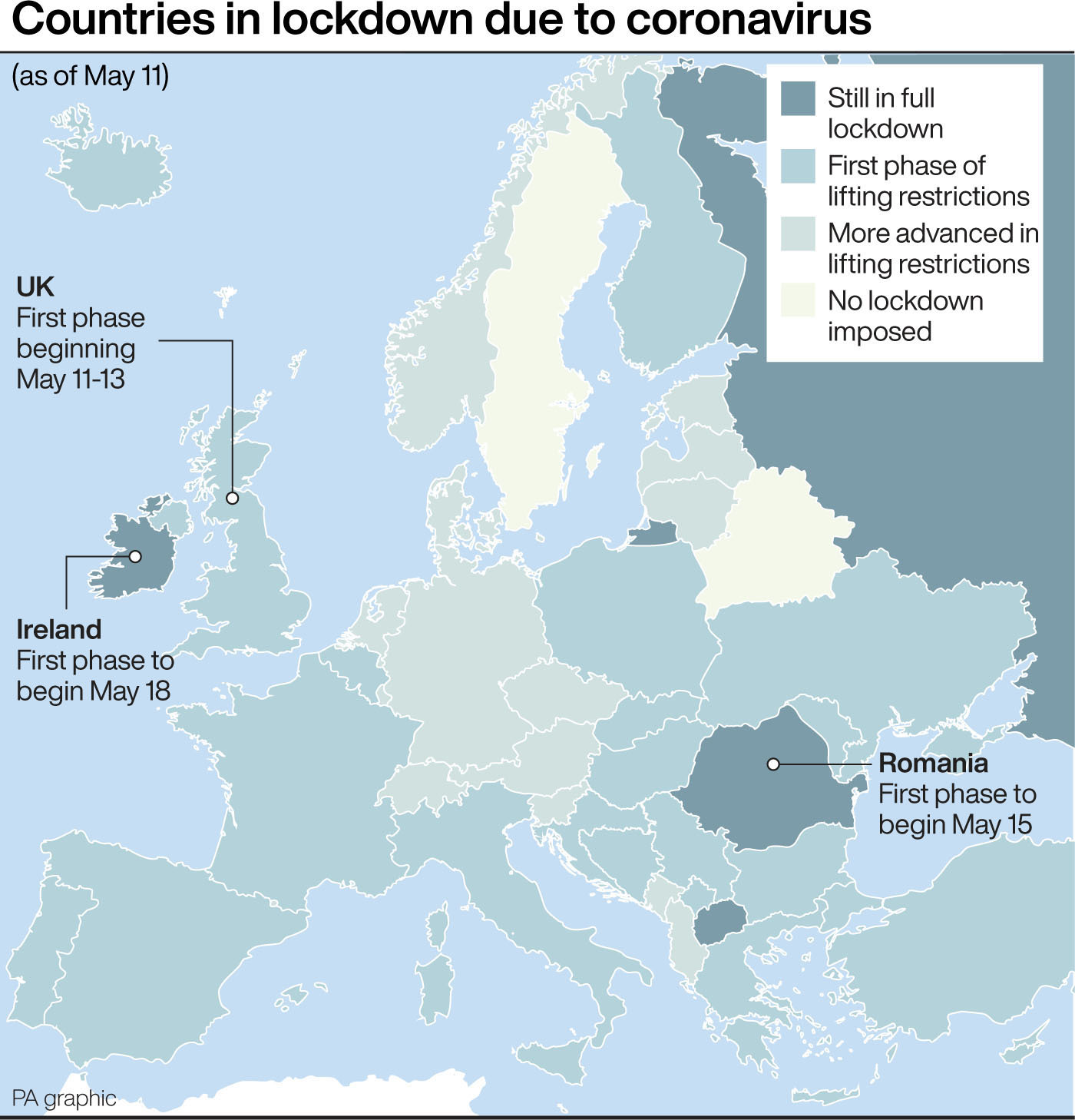 countries on lockdown again