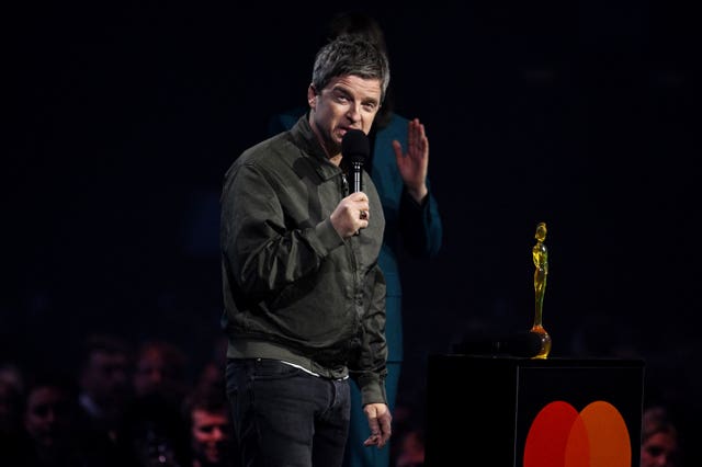 Noel Gallagher at the Brit Awards 2026