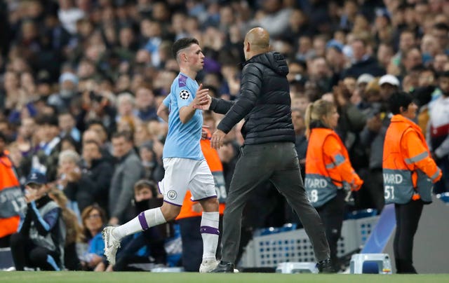 Phil Foden was sent off late on 