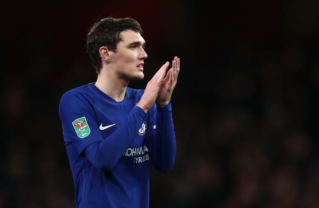 Andreas Christensen, pictured, remains in Conte's plans