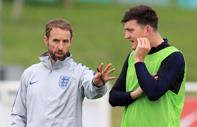 Gareth Southgate and Harry Maguire File Photo
