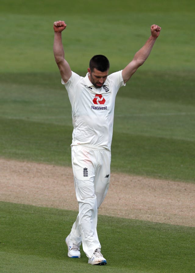 Mark Wood wrapped up the West Indies innings by dismissing Shannon Gabriel 