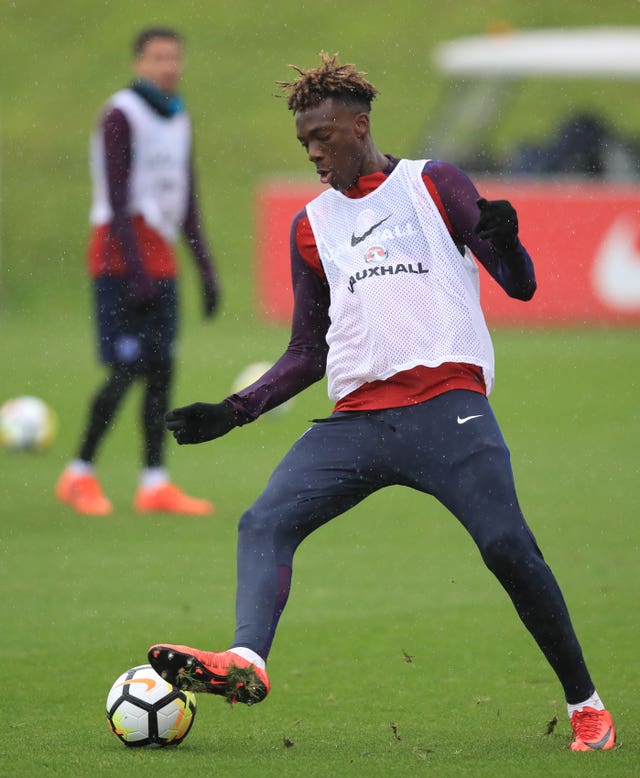 Tammy Abraham was one of three players promoted from England Under-21s to the senior squad