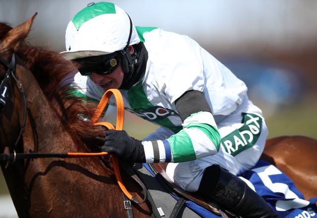 Jockeys wore black armbands in honour of the late Prince Philip