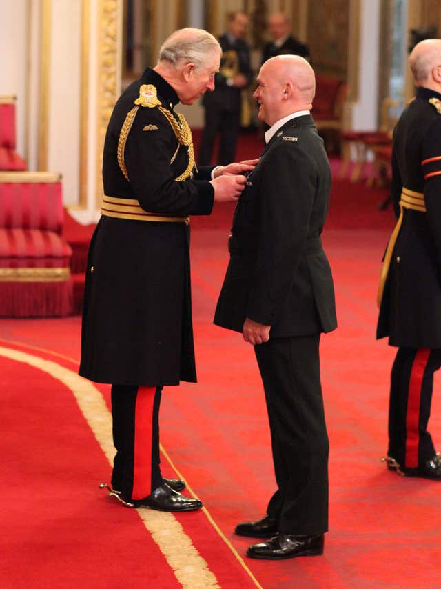 Prince Charles praised the PSNI officer for his bravery (Yui Mok/PA)