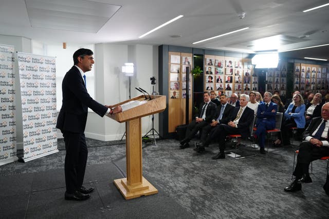 Rishi Sunak speech at Policy Exchange – London