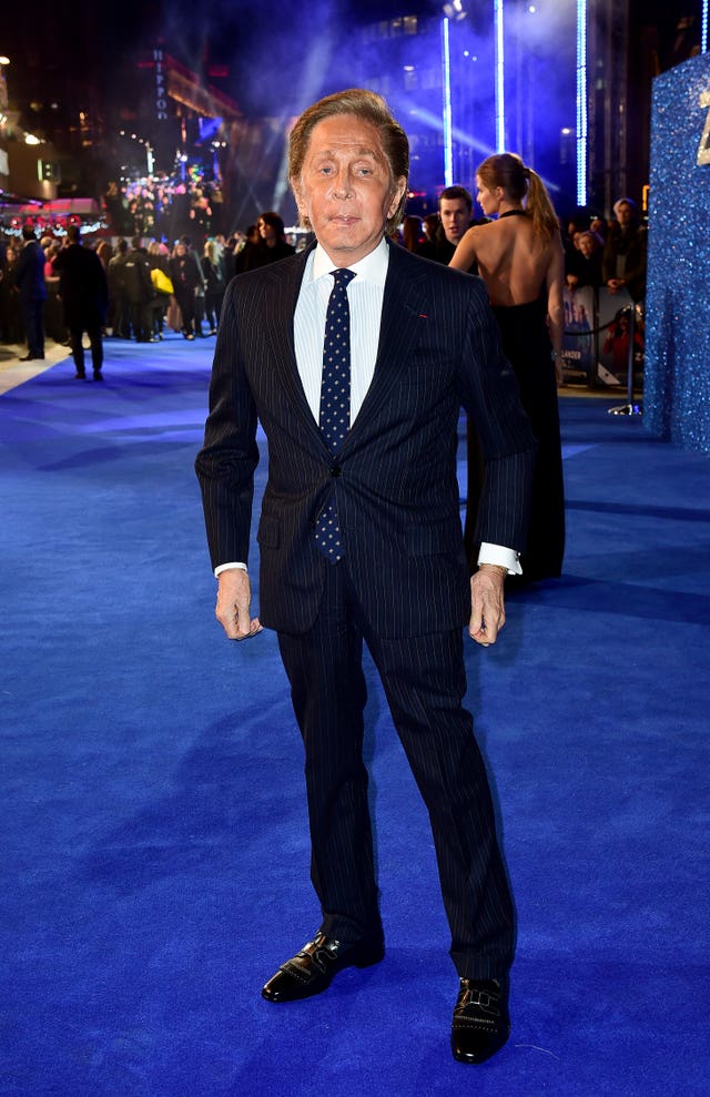 Valentino Garavani at the Zoolander 2 UK premiere in London