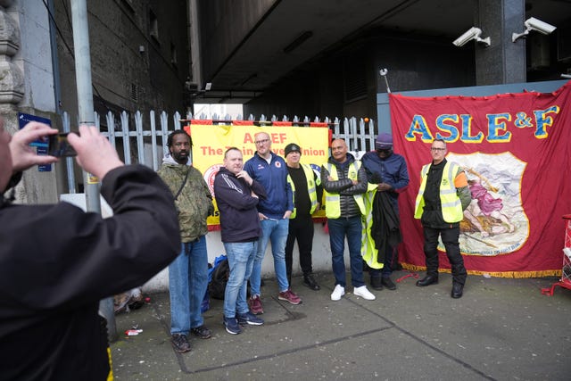 Rail workers have carried out a series of strikes over pay (Aaron Chown/PA)